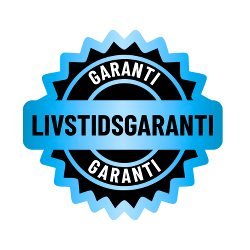 + Livstidsgaranti – Helt Riskfritt